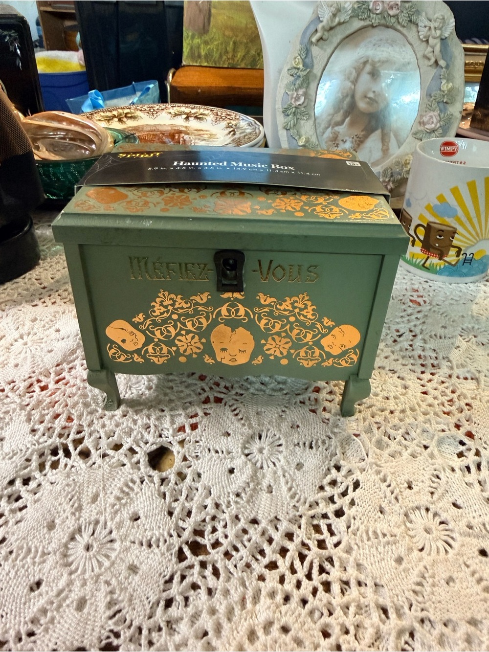 Haunted Music Box Soirit Halloween New/Minor Cosmetic Flaw